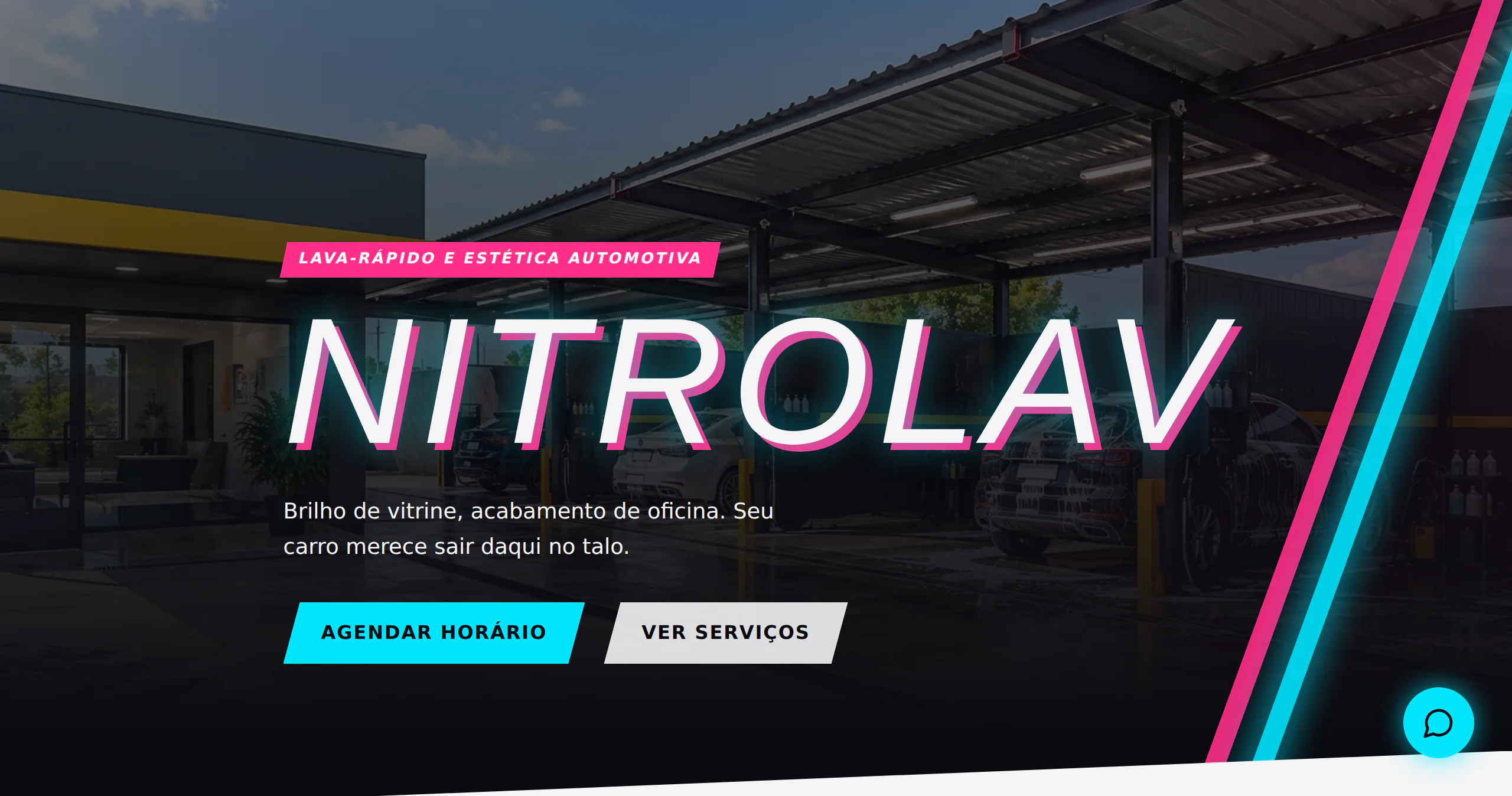 Prévia do site Lava-Rápido · Nitrolav