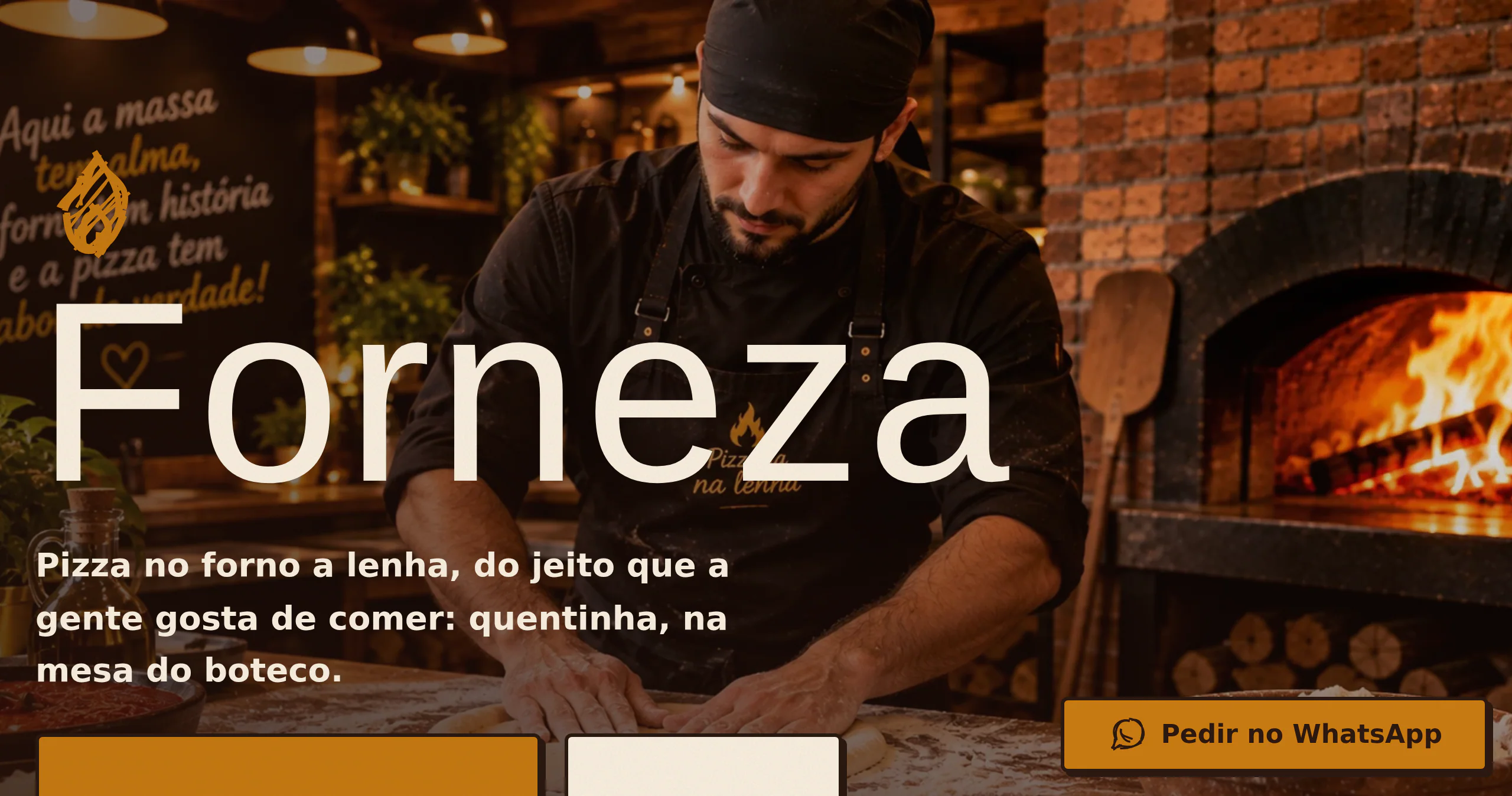 Prévia do site Pizzaria · Forneza