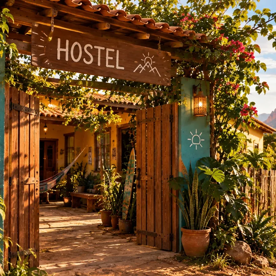 Entrada do ONDA HOSTEL